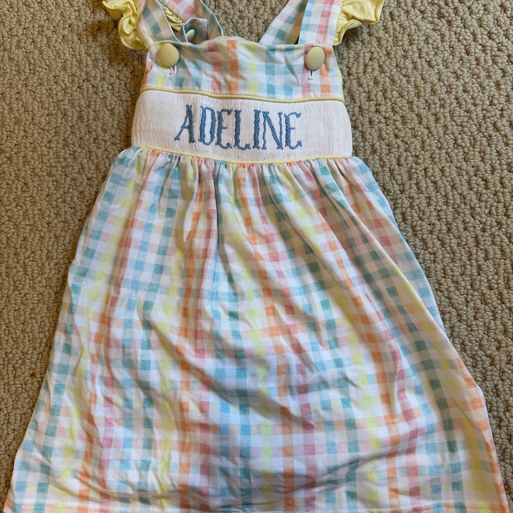 Busy bees smocks dress- Adeline